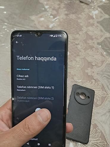 iphon 16: Redmi A3 smartfon Qoruyucu ekran çatdır. - Model: 23129RN51X (Redmi — 3