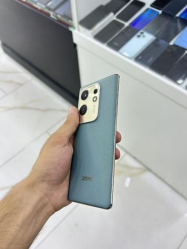 notebook ram 8: Infinix Zero 30, 256 GB, rəng - Göy, Simsiz şarj, Face ID — 2
