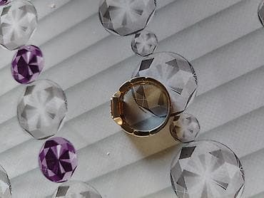 Üzük, Sarı qızıl, 585 Əyar, Sapfir, 0-0.25 Karat