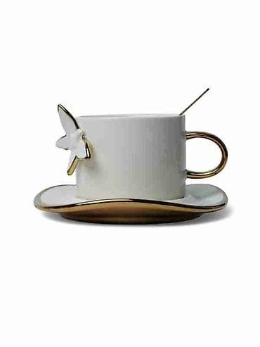 Ev və bağ: Qəhvə dəsti, rəng - Çəhrayı, Keramika — 5