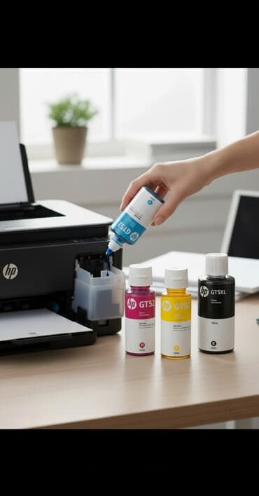 printer rəngli: HP GT52/GT53/GT51 orijinal boya seti - Rənglər: Cyan (GT52), Magenta — 1