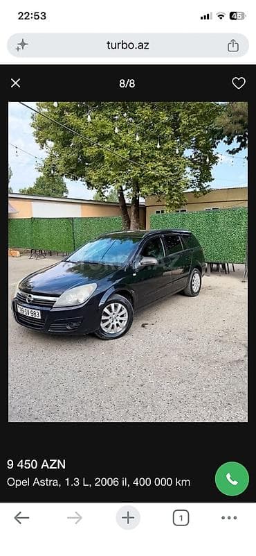 mini karavan: Opel Astra: 1.3 l | 2006 il Universal — 2
