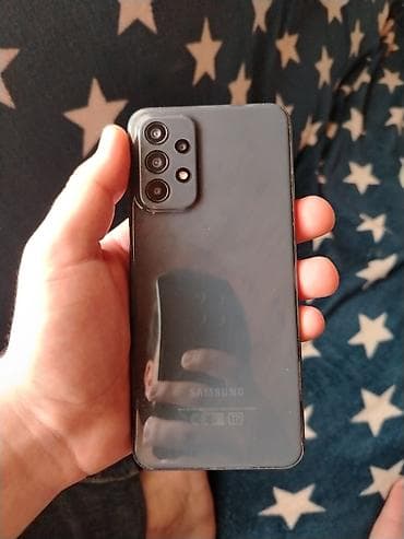 прием стиральных машин на запчасти: Samsung Galaxy A23, 128 ГБ, цвет - Синий, Отпечаток пальца — 1