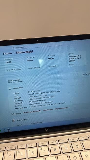 simsiz internet: HP Envy 13 ultrabuk - Ekran: 13.3" Full HD (incə çərçivə), parlaq və — 6