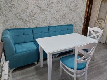 metbex ucun divan: *Sifarişlə hazırlanır* ✔️Kuxna üçün stol stul dəsti✨✨. 2 stul 1 — 3
