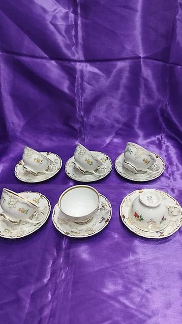 Qəhvə dəsti, rəng - Ağ, Weimar, 6 nəfərlik, Almaniya