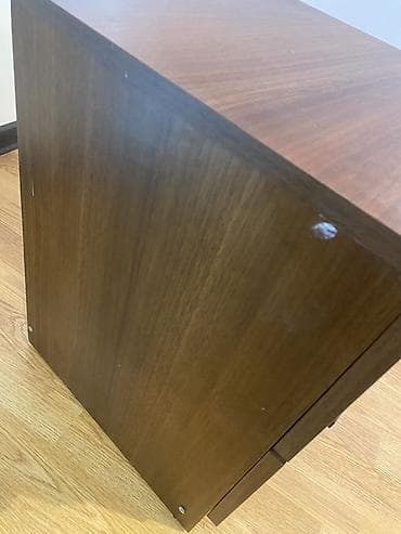 tumbucka: Taxta tumbə / komod 2 ədəd - Klassik dizayn: qoz rəngli, üzərində — 4