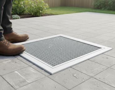 Kvadrat formalı diffuzor toru. Xüsusi dizaynı sayəsində havanın bə