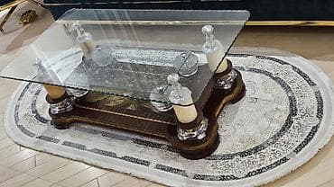 demir ustol: Düz masa, Açılmayan, Təkərsiz, Şüşə — 4