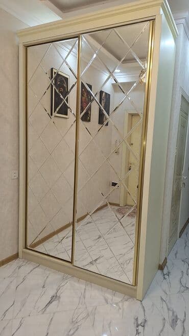 шкаф купе по индивидуальному заказу: Новый, Купе, 2 двери Прямой шкаф, Гардеробный шкаф — 1