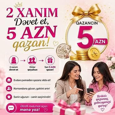 Xanımlar üçün qazanc və hədiyyə imkanları! Gold Network Gabrini