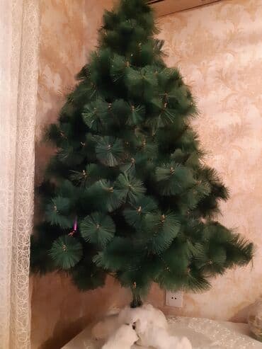 Горшки для растений: Süni şam ağacı - Realistik, sıx budaqlı süni şam (iynələri uzun və — 4