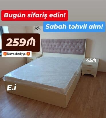 2020 divan modelleri: Yeni, İkinəfərlik çarpayı, Matras ilə — 1
