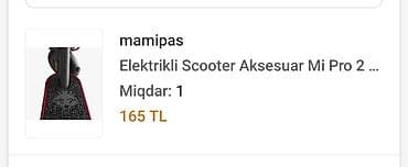 Mi Pro 2 skuteridir. Alınandan bəri çox az istifadə olunubdu. Skutere — 7