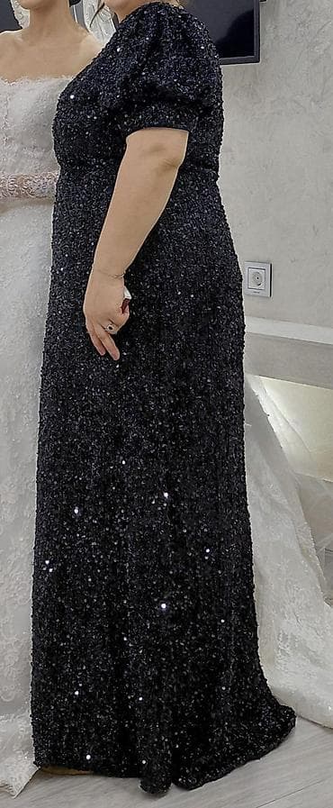 qara maz: Qara payetli ziyafət donu - Rəng: klassik qara - Parça: tam səth — 2