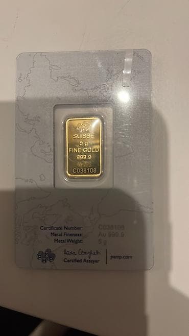 999 prob qizil haranindi: Məhsul: PAMP Suisse qızıl külçə - Marka: PAMP Suisse - Model: Lady — 1