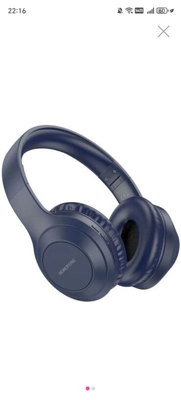 simsiz qulaqlıqlar: Yeni Simsiz (Bluetooth) Qulaqcıqlar, Borofone, rəng - Göy — 1