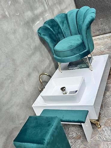gozəllik salonu mebeli: Pedikür kreslosu və lavabo modulu dəsti - Salonlar üçün premium — 1