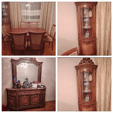 Qonaq otağı üçün, Açılmayan, Oval masa, 6 stul