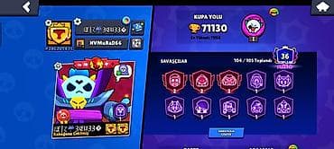 will: Brawl Stars hesabı – yüksək səviyyəli, zəngin kolleksiya - Kupa yolu — 1