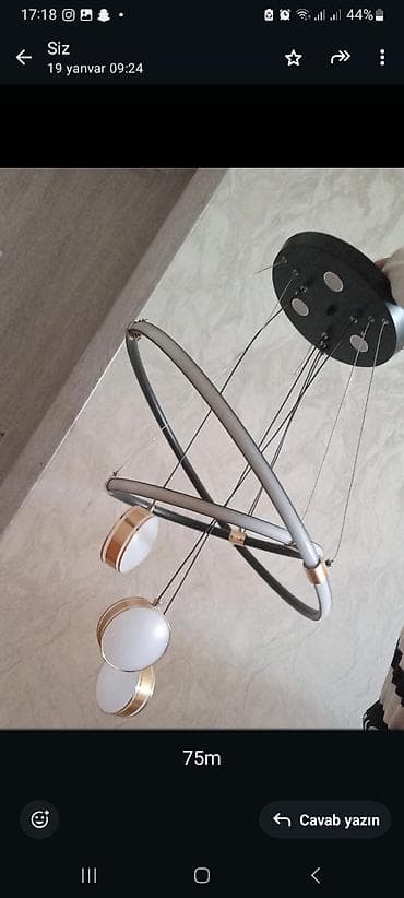 Led Çılçıraq, 4 və daha çox lampa, Metal