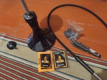 aksesurlar: Nargilə dəsti - Qara rəngli şüşə kolba və paslanmayan poladdan — 3