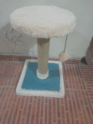 pişikli oýunlar: Pişik üçün dırmaşma və dırnaq itiləmə stendi - Stabil kvadrat baza — 1