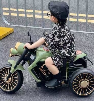 maşınlar uşaq üçün: Harley Stilində Uşaq Elektromotosikleti 🏍🤩 Yaş qrupu: 2–5 yaş — 5