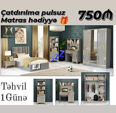 yataq otağı ucun dolaplar: Yataq mebeli — 1