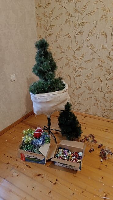 UAZ: Yeni il dekoru komplekti: şam ağacı, oyuncaqlar, bəzəklər və Santa — 1