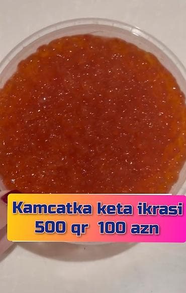 balta: Kamçatka keta ikrası – təbii qırmızı ikra - Növ: Keta (chum salmon) — 6