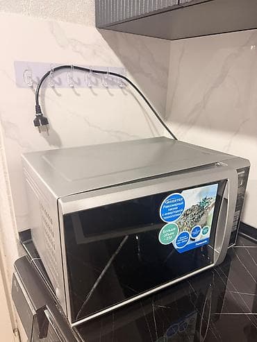 samsung galax tab a8: Mikrodalğalı soba Panasonic, Ayrıca dayanan, Mikrodalğalar ilə, rəng - Gümüşü, Yeni — 3