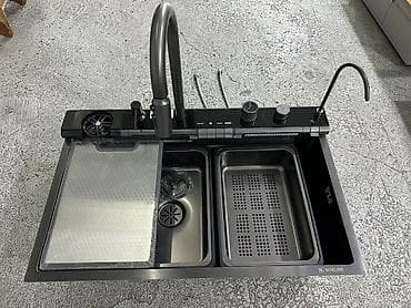 bu ucun sterilizator: Ağıllı mətbəx çanağı – premium dizaynlı, çoxfunksiyalı quraşdırılan — 4