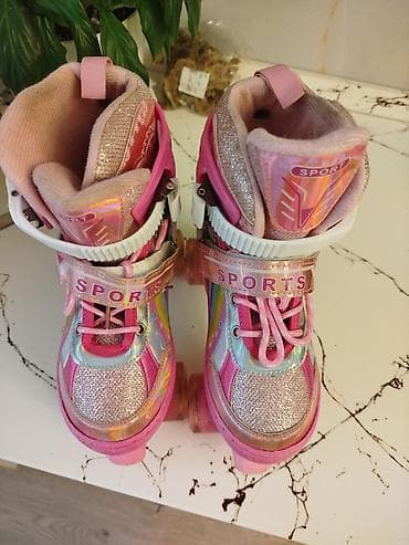 Uşaq dördtəkərli konkisürmə ayaqqabıları (roller skates) - Rəng — 3