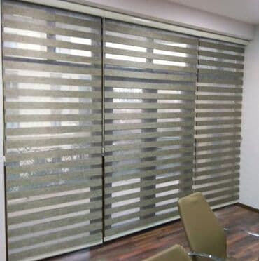 perde jaluz: Zebra jalüz pərdə - İşıq keçirən və qaranlıq zolaqların növbələşməsi — 6