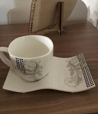 Fincanlar, rəng - Ağ, Keramika, 2 ədədli dəst