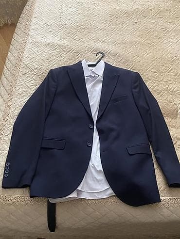 Klassik kişi pencəyi dəstir - Rəng: tünd göy (navy) - Model: 2 — 1