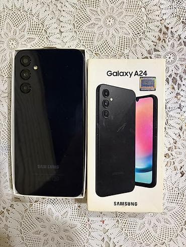huawei p40 lite: Samsung Galaxy A24 4G, 128 GB, rəng - Qara, Barmaq izi — 6