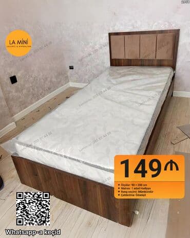 taxd: Təknəfərlik çarpayı, Matras ilə — 1