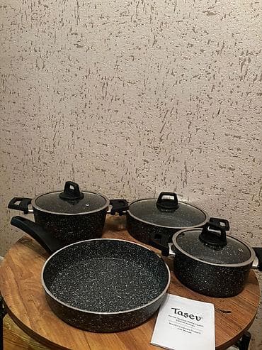 korkmaz qazan desti: Tava, rəng - Qara, Qranit — 5