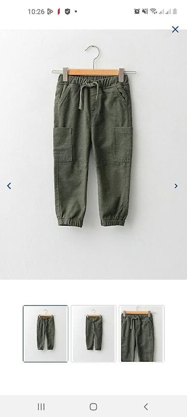 kambat şalvar: 9-12 ay oğlan üçün jogger şalvar. yenidir etiketi üstündədi. Lc — 2