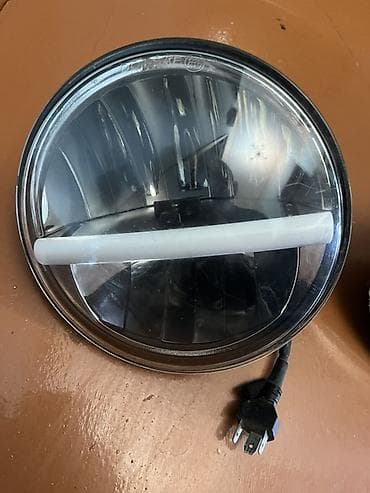 avto aksesuarlar topdan satış: Niva wrangler fara - LED texnologiyalı dəyirmi ön faralar, 7" (178 mm) — 3