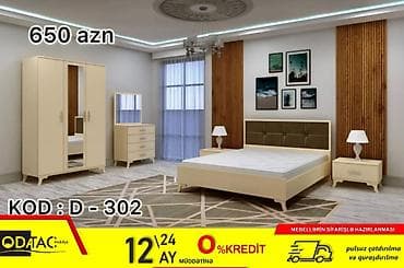 İkinəfərlik çarpayı, Dolab, Termo, 2 tumba, Azərbaycan, Yeni