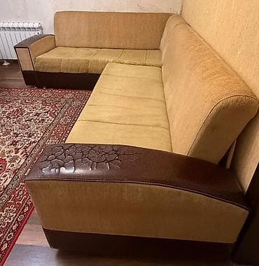 sultan divan: Künc divan – L formalı, bej rəngli yumşaq parça üzlü Xüsusiyyətlər: - — 7