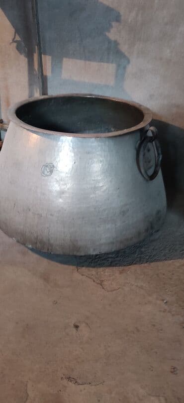 qazan qab: Aş qazanı, rəng - Gümüşü, Mis — 2