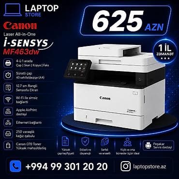 sublim printer: 🔥 YENİ GƏLİB – Canon i-SENSYS MF463dw Lazer Printer 💥 Ofisiniz üçün — 1