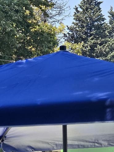 a4 kağız topdan satış: Mavi rəngli, böyük ölçülü açıq hava çətiri/sayaq tent. ölçü 2.5×2.5 — 2