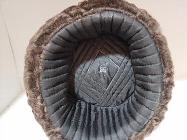 береты с рисунком: Qaraqalpaq papağı – təbii qıvrım xəz görünüşlü, silindrik formalı — 3