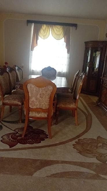 ev ucun masa: Qonaq otağı üçün, Açılmayan, 6 stul — 2