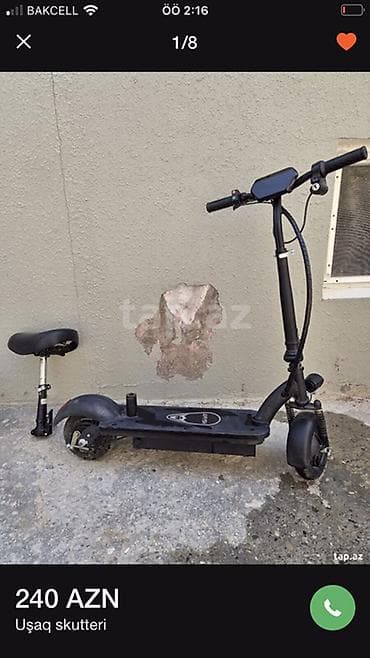 yürüş: Elektrik skuter - LED displeyli idarə paneli: sürət, batareya — 3